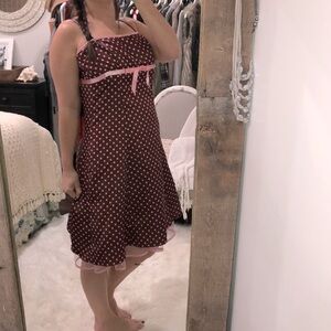 Zum Zum by Niki Livas sz 9 vintage polka dot dress